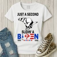 Just A Second Slidin' A Biden Women's T-Shirt thumb 3