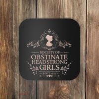 Jane Austen Society Of Obstinate Headstrong Coaster thumb 0