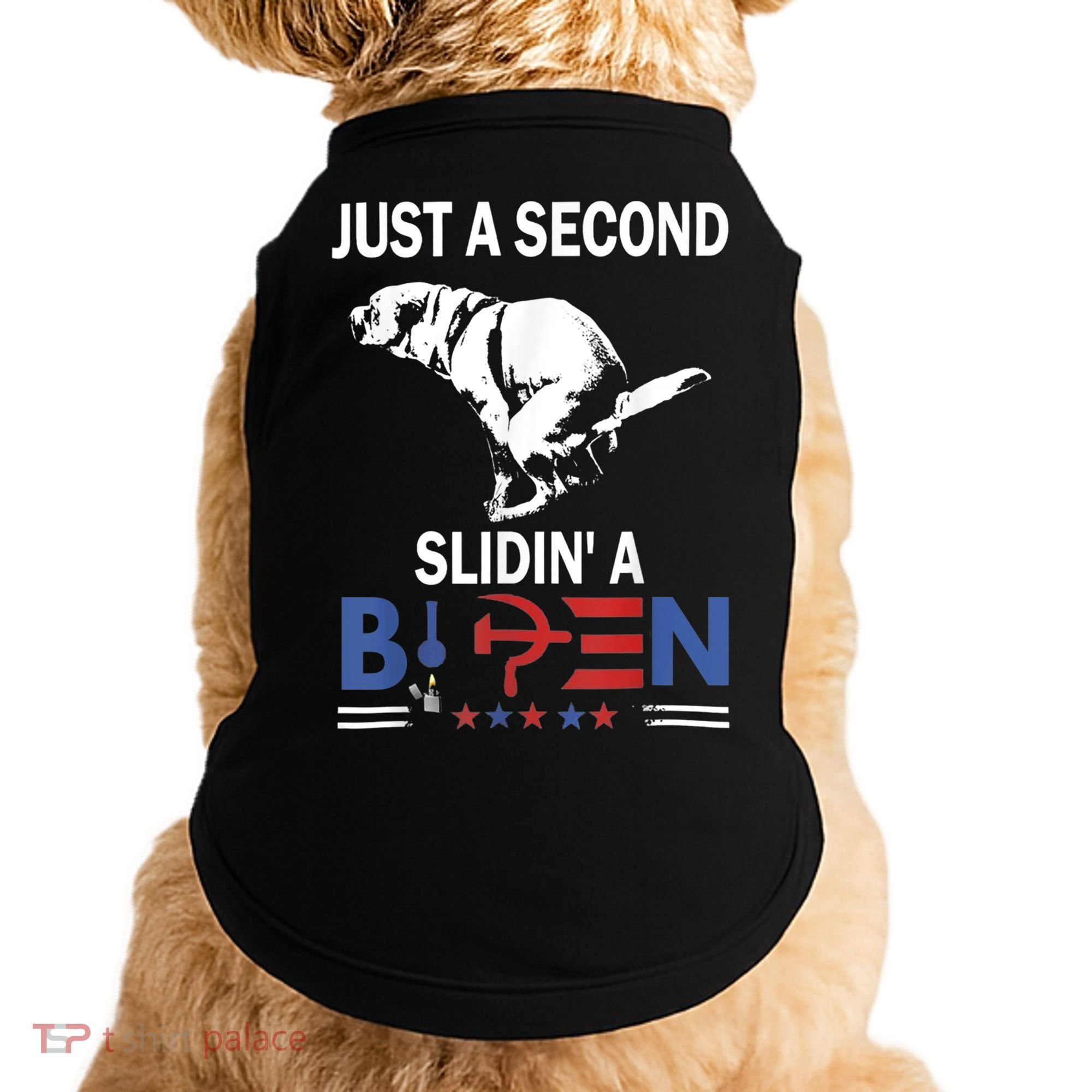 Just A Second Slidin' A Biden Doggie Tank