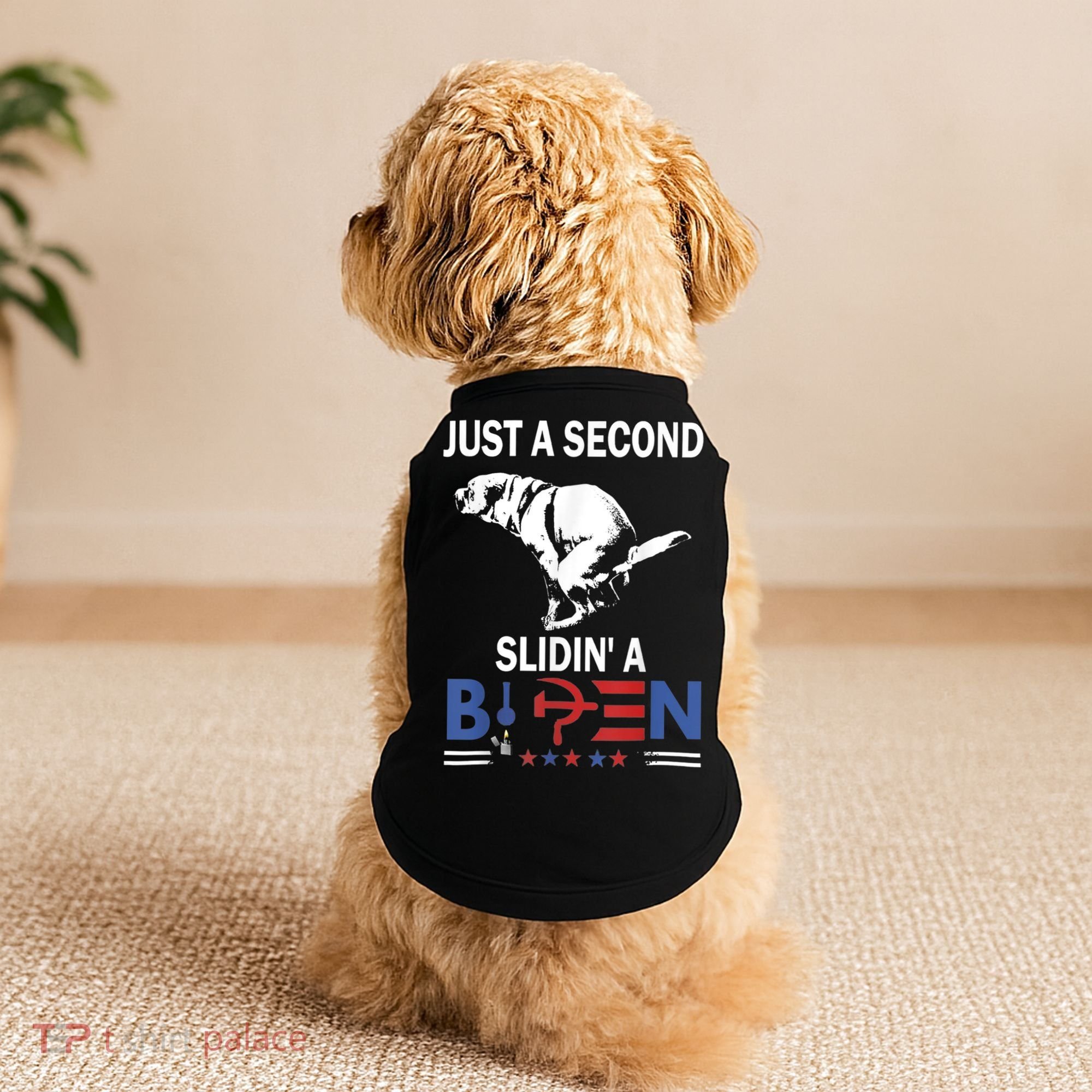 Just A Second Slidin' A Biden Doggie Tank