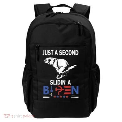 Just A Second Slidin' A Biden Backpack