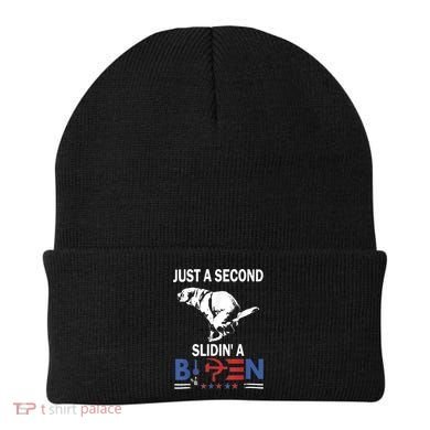 Just A Second Slidin' A Biden Beanie