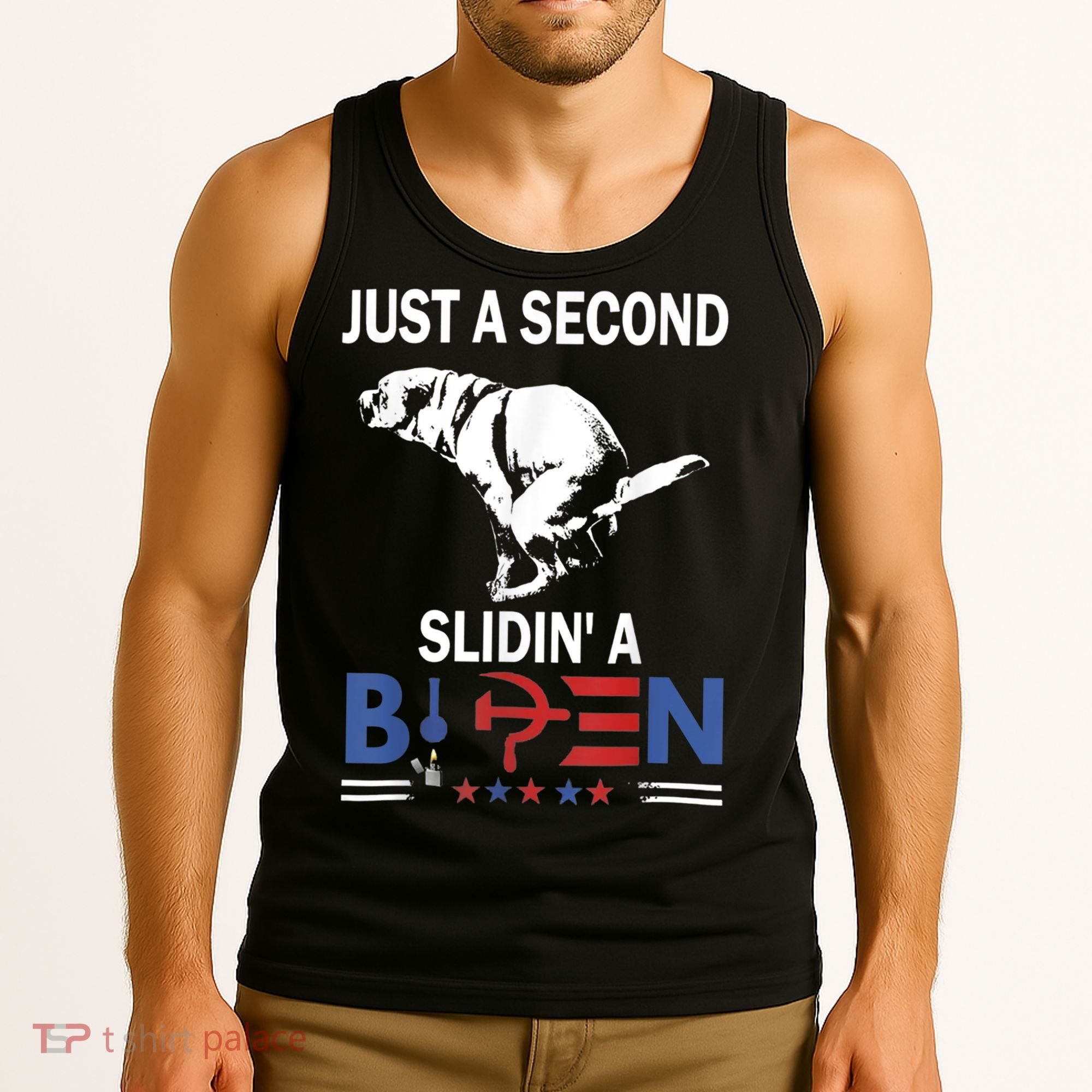 Just A Second Slidin' A Biden Tank Top