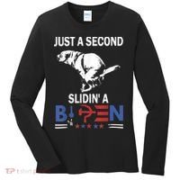Just A Second Slidin' A Biden Women's Long Sleeve Shirt thumb 0