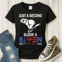 Just A Second Slidin' A Biden Women's T-Shirt thumb 3
