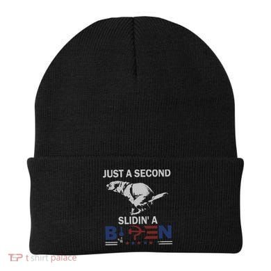 JUST A SECOND SLIDIN'A BIDEN Beanie