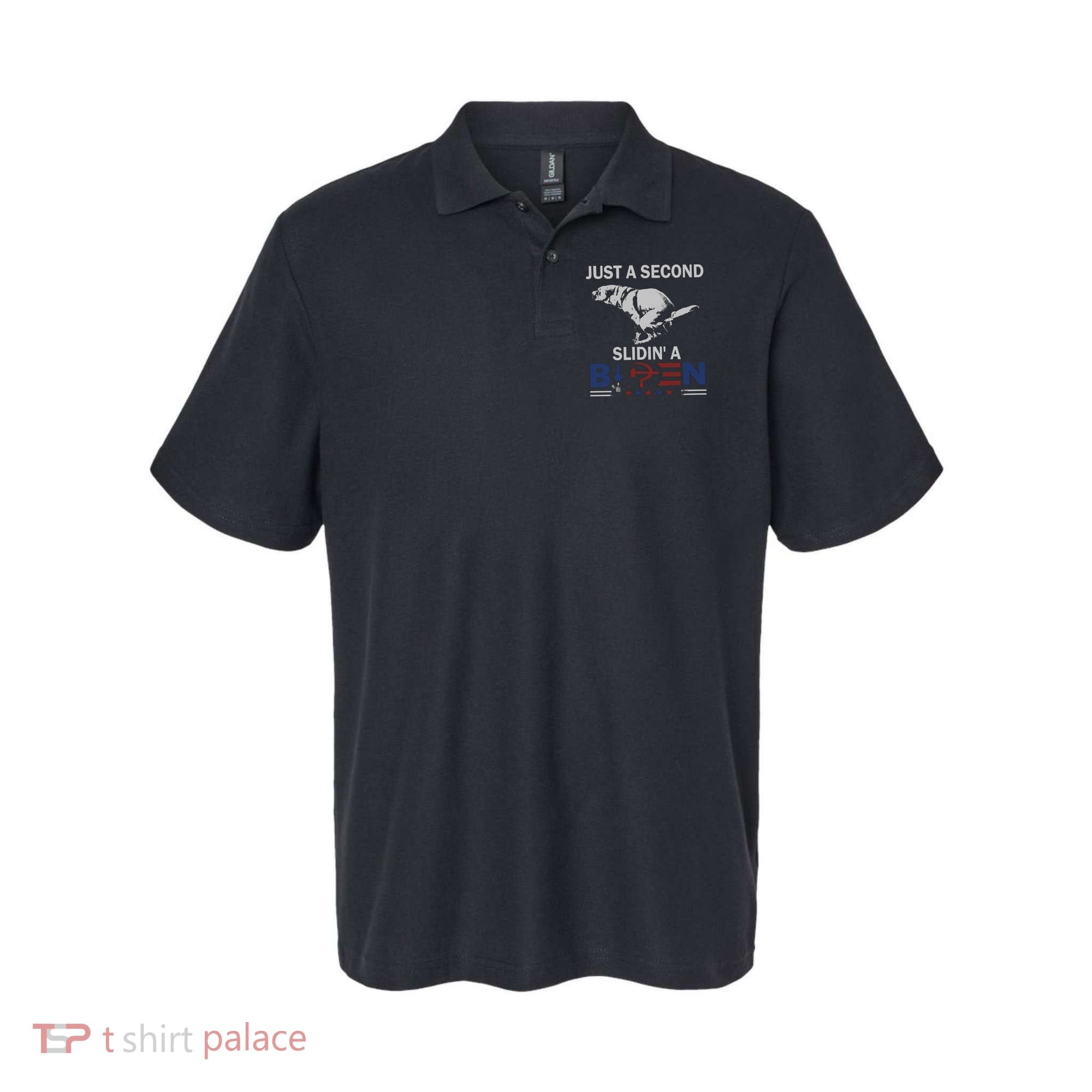 JUST A SECOND SLIDIN'A BIDEN Polo