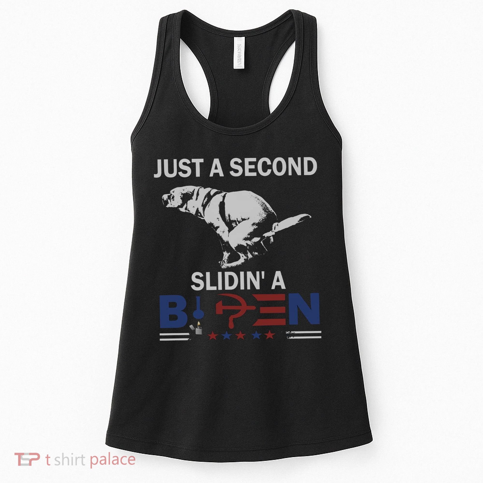 JUST A SECOND SLIDIN'A BIDEN Women's Tank Top