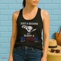 JUST A SECOND SLIDIN'A BIDEN Women's Tank Top thumb 2