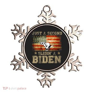 Just A Second Slidin’ A Biden – Funny Political Anti Biden Ornament