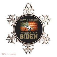 Just A Second Slidin’ A Biden – Funny Political Anti Biden Ornament thumb 0