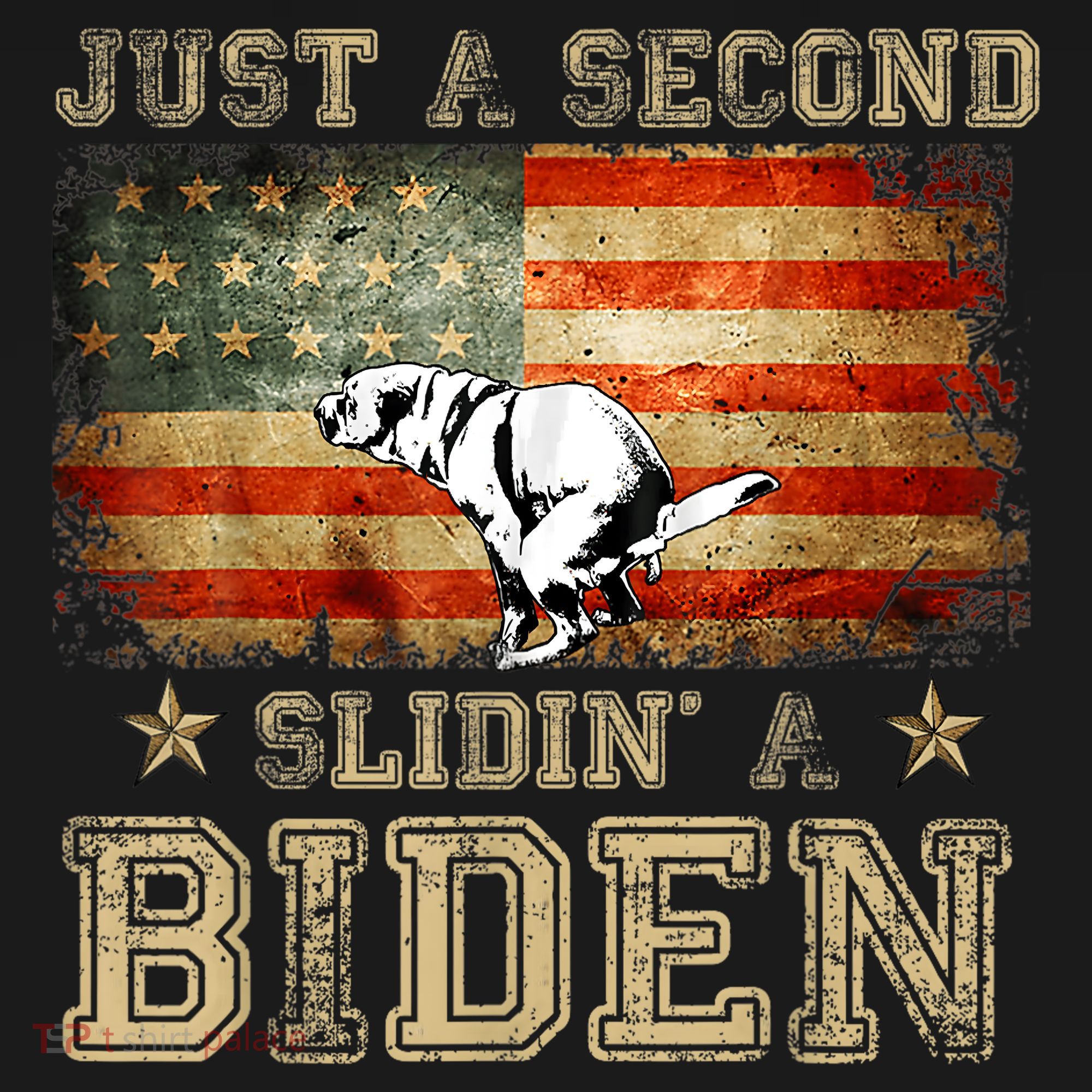 Just A Second Slidin’ A Biden – Funny Political Anti Biden Women's Tank Top