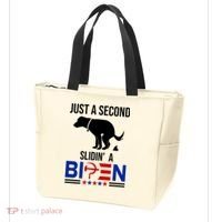 Just A Second Slidin A Biden Funny Dog Tote Bag thumb 3