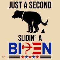 Just A Second Slidin A Biden Funny Dog Tote Bag thumb 4