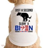 Just A Second Slidin A Biden Funny Dog Doggie Tank thumb 0