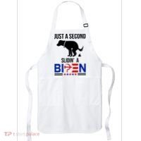 Just A Second Slidin A Biden Funny Dog Apron thumb 0