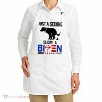 Just A Second Slidin A Biden Funny Dog Apron thumb 2