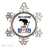 Just A Second Slidin A Biden Funny Dog Ornament thumb 0