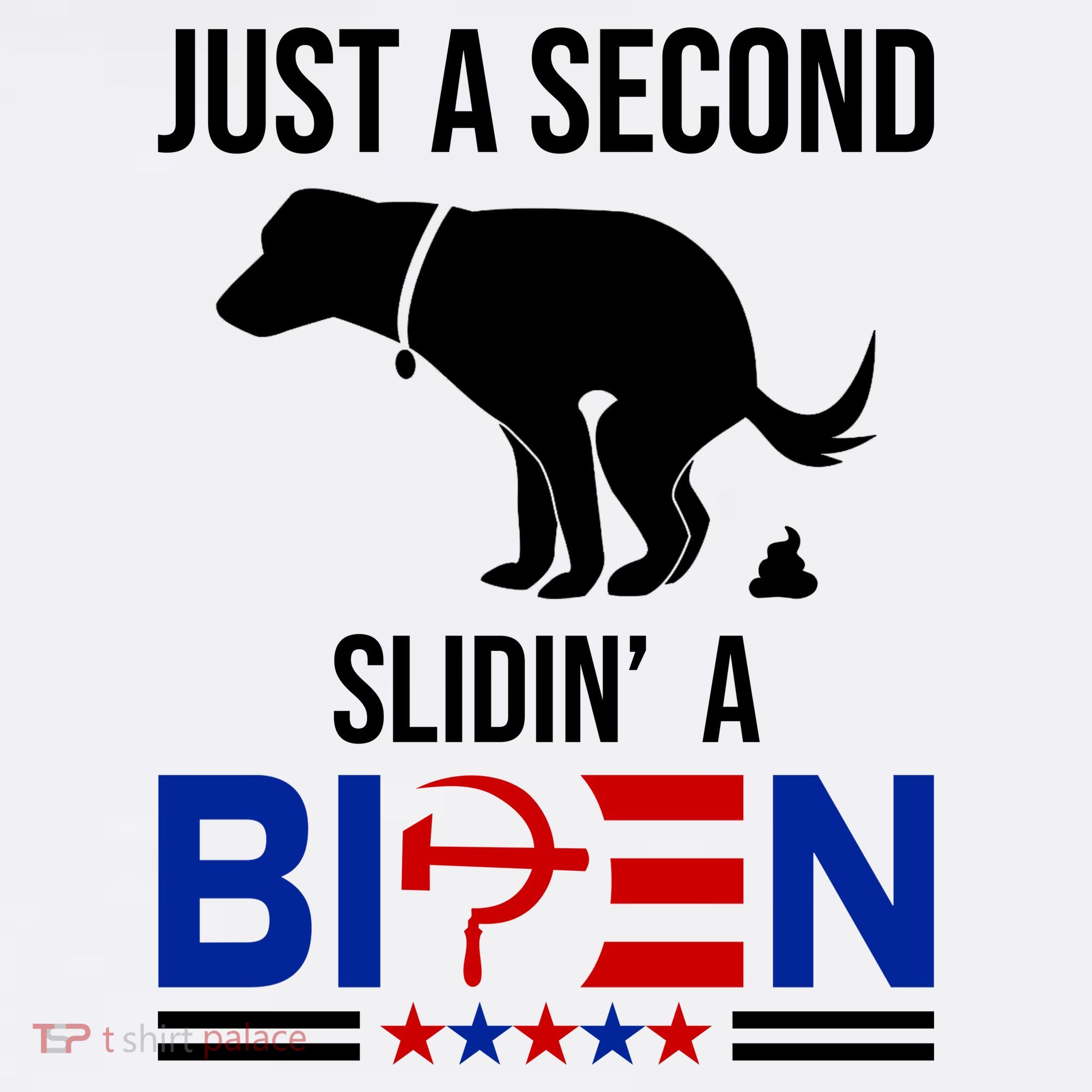 Just A Second Slidin A Biden Funny Dog Ornament