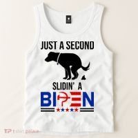 Just A Second Slidin A Biden Funny Dog Tank Top thumb 2