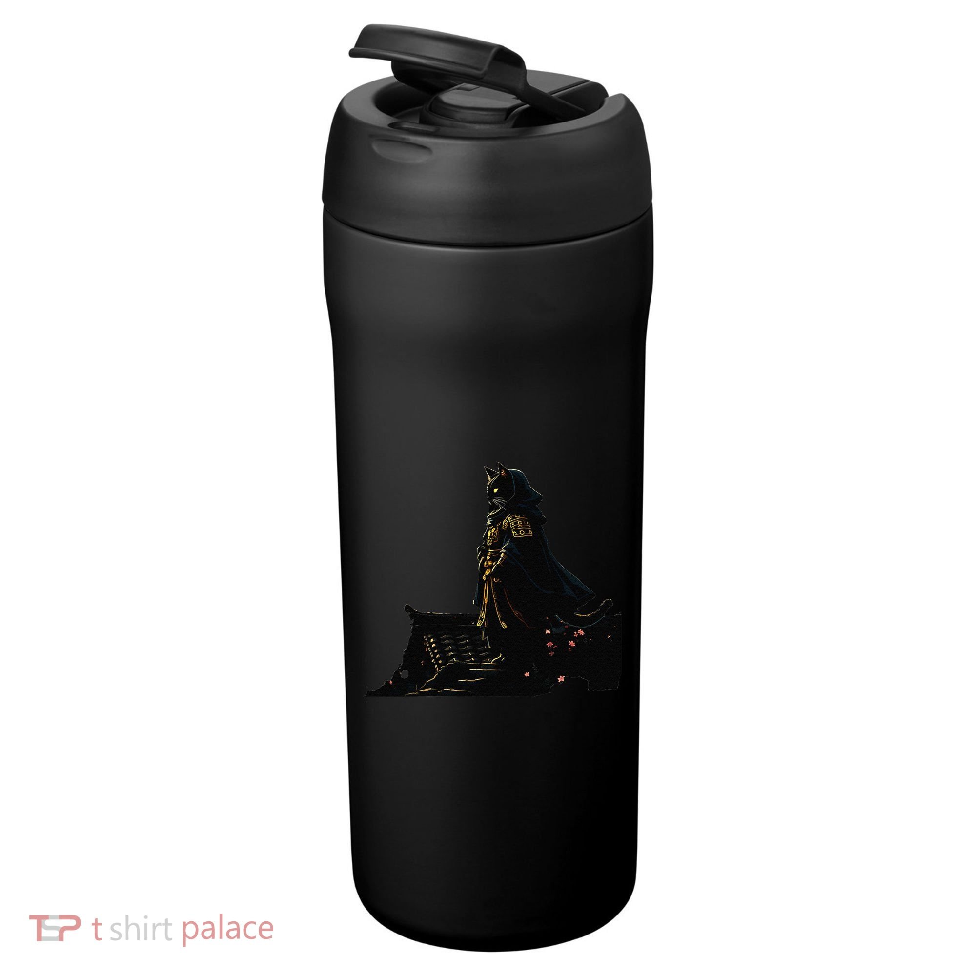 Japanese Anime Samurai Cat Ninja Cat Tattoo Cute Retro 24oz Duet Stainless Steel Tumbler