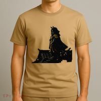 Japanese Anime Samurai Cat Ninja Cat Tattoo Cute Retro T-Shirt thumb 3