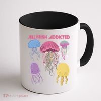 Jellyfish Addicted Sea Souvenir Ocean Life Underwater Fish Funny Gift Coffee Mug thumb 1