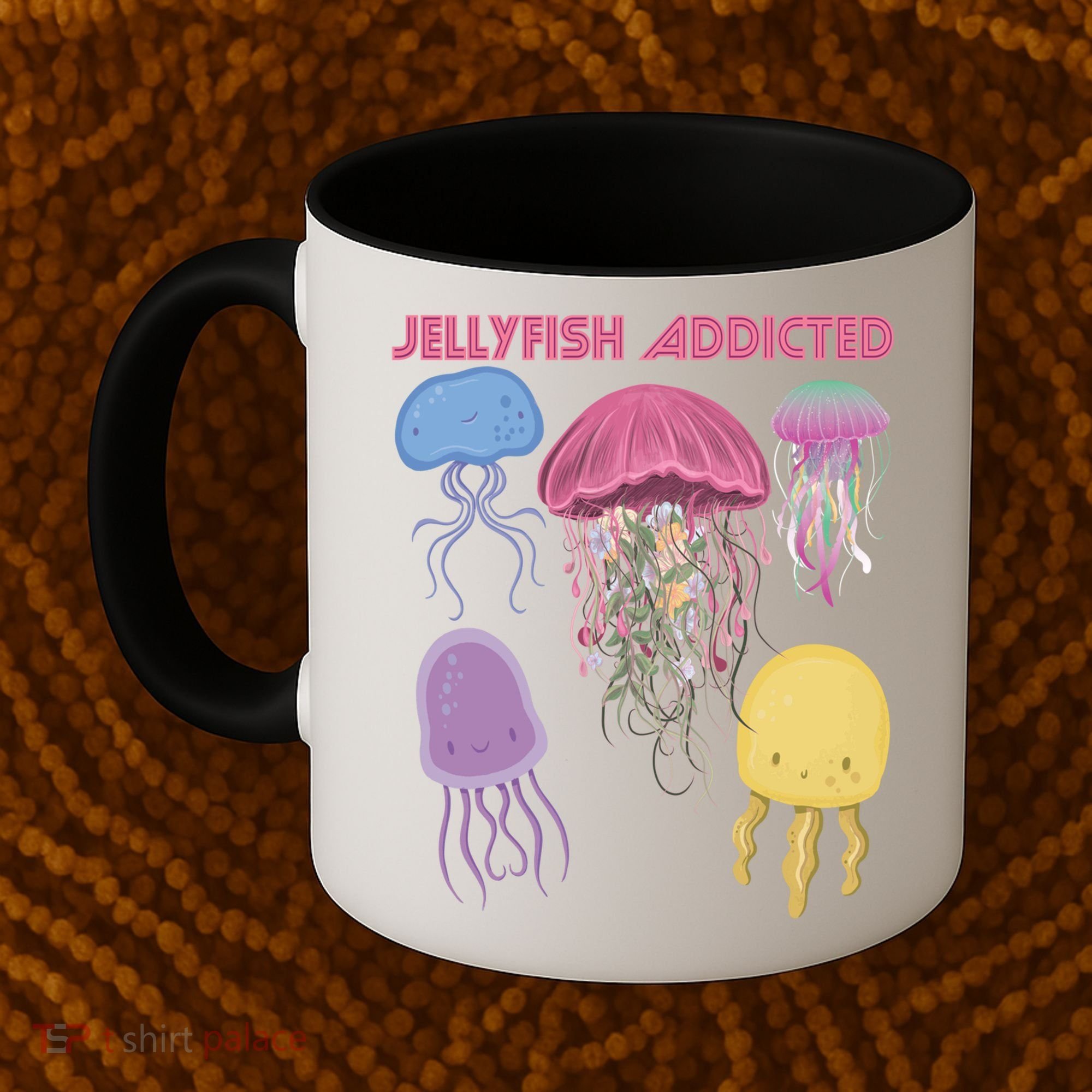 Jellyfish Addicted Sea Souvenir Ocean Life Underwater Fish Funny Gift Coffee Mug