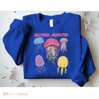 Jellyfish Addicted Sea Souvenir Ocean Life Underwater Fish Funny Gift Sweatshirt thumb 2