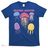 Jellyfish Addicted Sea Souvenir Ocean Life Underwater Fish Funny Gift T-Shirt thumb 0