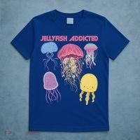Jellyfish Addicted Sea Souvenir Ocean Life Underwater Fish Funny Gift T-Shirt thumb 5