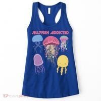 Jellyfish Addicted Sea Souvenir Ocean Life Underwater Fish Funny Gift Women's Tank Top thumb 0