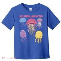 Jellyfish Addicted Sea Souvenir Ocean Life Underwater Fish Funny Gift Toddler T-Shirt thumb 0