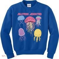 Jellyfish Addicted Sea Souvenir Ocean Life Underwater Fish Funny Gift Kids Sweatshirt thumb 0