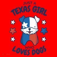 Just A Texas Girl Who Loves Dogs Santa Hat thumb 1