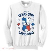 Just A Texas Girl Who Loves Dogs Sweatshirt thumb 0