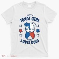 Just A Texas Girl Who Loves Dogs T-Shirt thumb 0