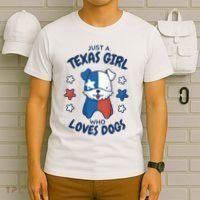 Just A Texas Girl Who Loves Dogs T-Shirt thumb 6