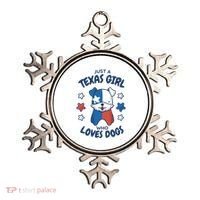 Just A Texas Girl Who Loves Dogs Ornament thumb 0