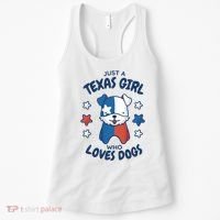 Just A Texas Girl Who Loves Dogs Women's Tank Top thumb 0