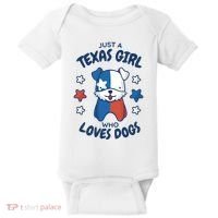 Just A Texas Girl Who Loves Dogs Baby Bodysuit thumb 0
