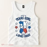 Just A Texas Girl Who Loves Dogs Tank Top thumb 2