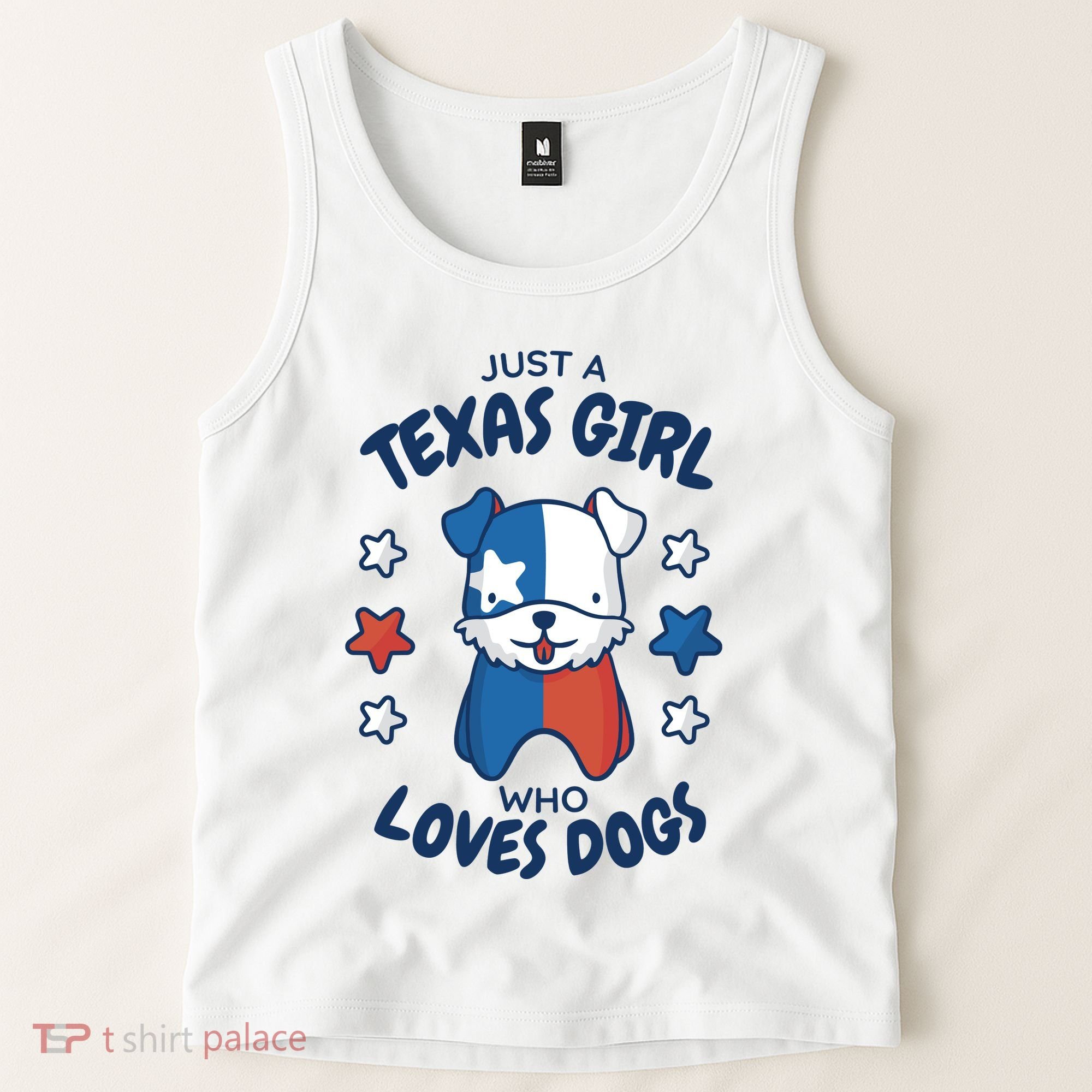Just A Texas Girl Who Loves Dogs Tank Top
