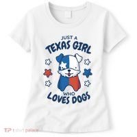 Just A Texas Girl Who Loves Dogs Women's T-Shirt thumb 0