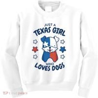 Just A Texas Girl Who Loves Dogs Kids Sweatshirt thumb 0
