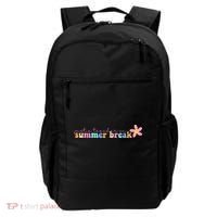Just A Teacher On Summer Break Flower Backpack thumb 0