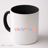 Just A Teacher On Summer Break Flower Coffee Mug thumb 0