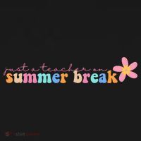Just A Teacher On Summer Break Flower Ornament thumb 1