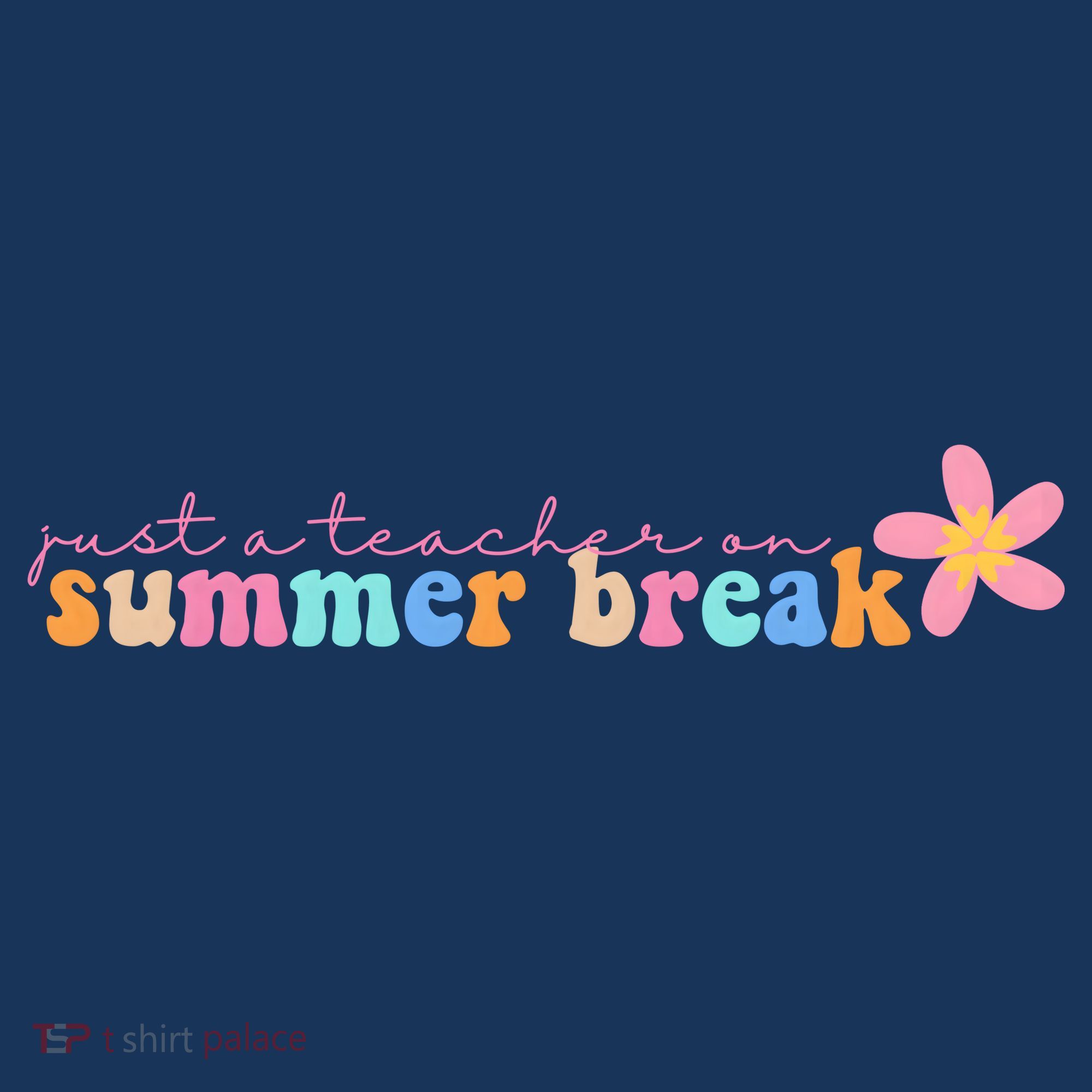 Just A Teacher On Summer Break Flower Visor