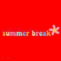 Just A Teacher On Summer Break Flower Santa Hat thumb 1